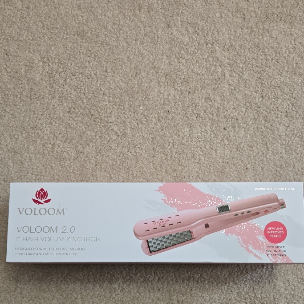 NIB Voloom 2.0 Hair Volumizing Iron 1"